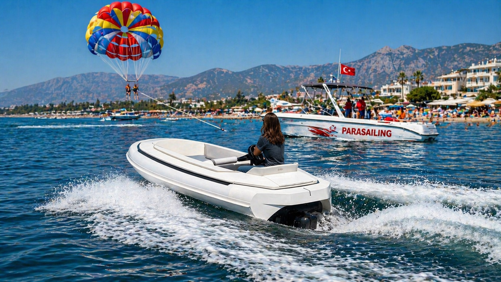 Parasailing ve Su Sporları İşletmeleri İçin Yeni Dönem: Elektrikli Tender Botlar Dikkat Çekiyor